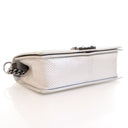 Chanel Medium Silver Lambsk...