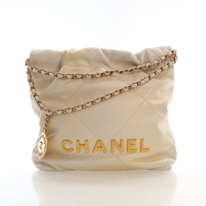 Chanel Mini Calfskin 22 Hobo