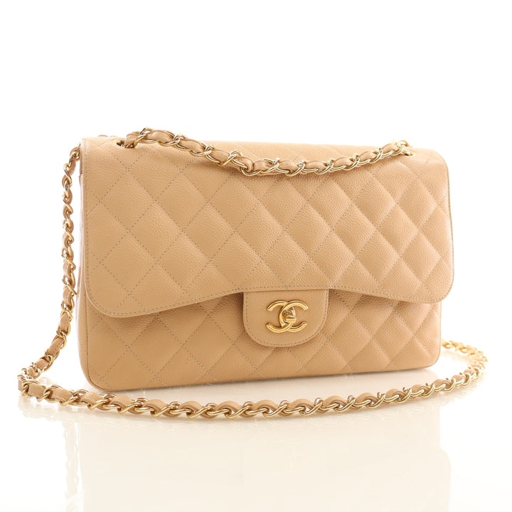 Chanel Caviar Jumbo Classic Double Flap Bag
