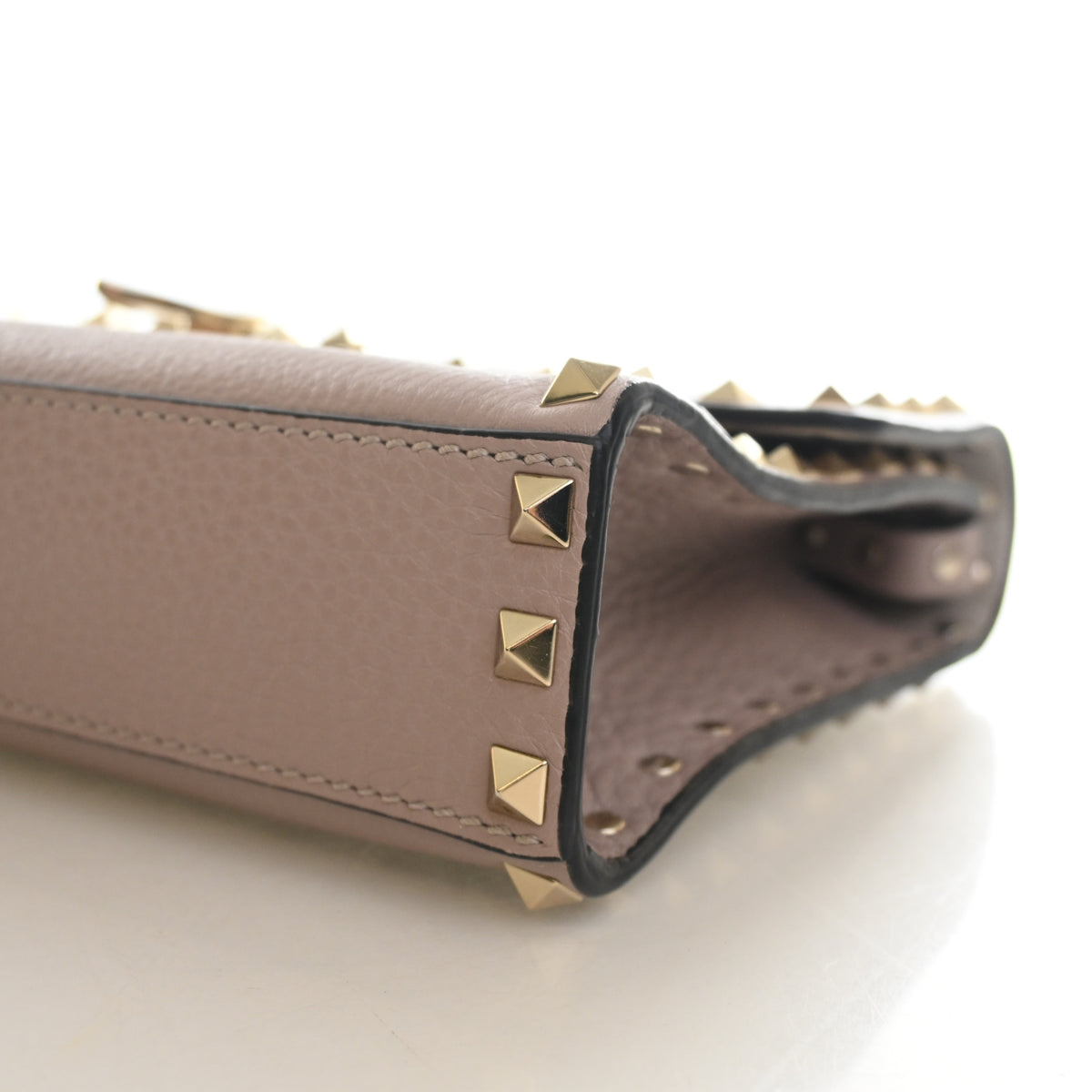 Valentino Small Calfskin Rockstud Flap Bag, photo 8 of 13