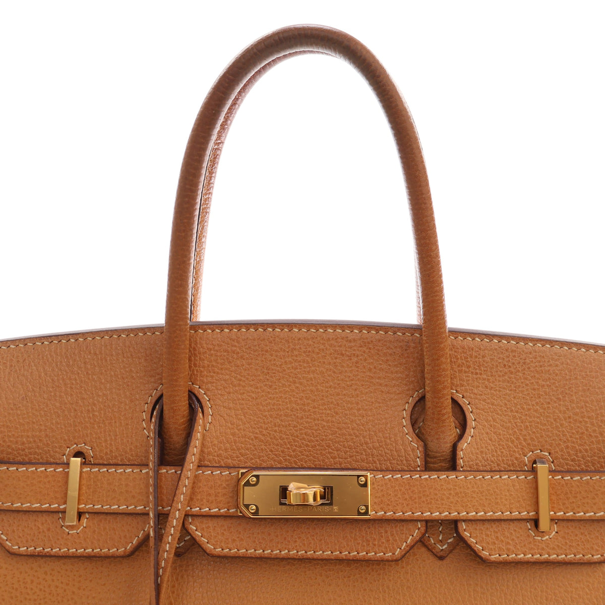 Hermes Vintage Gold Ardennes Birkin 30, photo 7 of 23