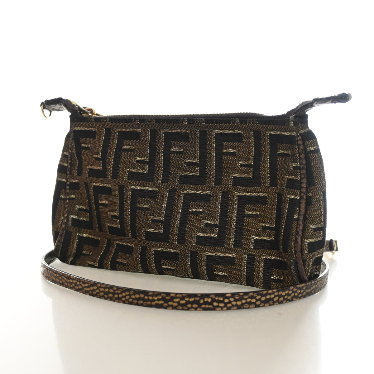 Pre-Owned Fendi Zucca Crossbody Pouch, front view