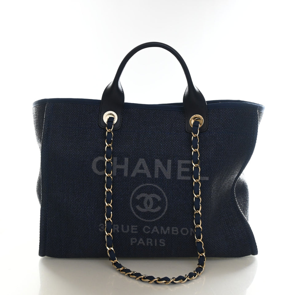 Chanel Medium Raffia Deauville Tote