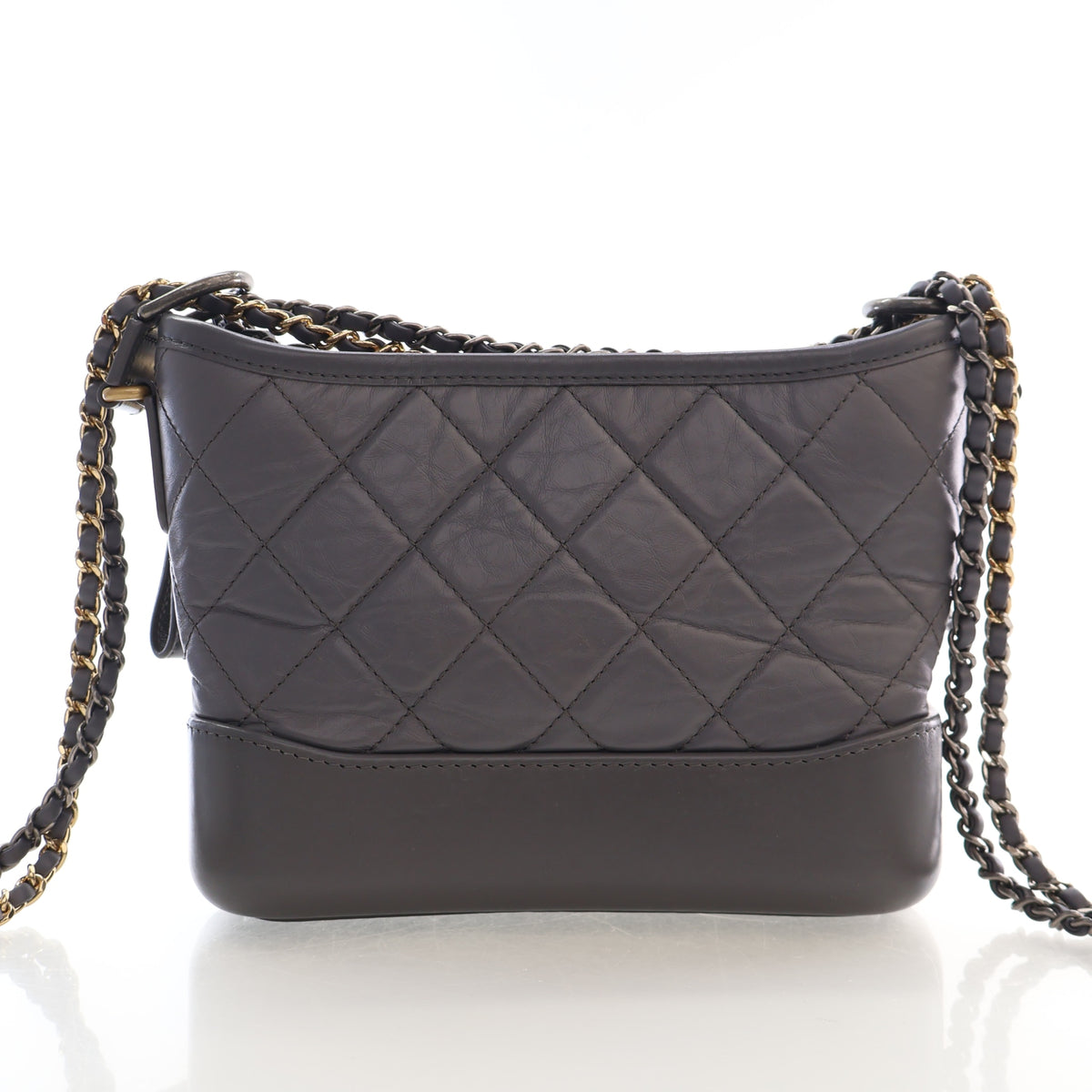 Pre-Owned Chanel Hobo Aged Calfskin Gabrielle Bag, front view