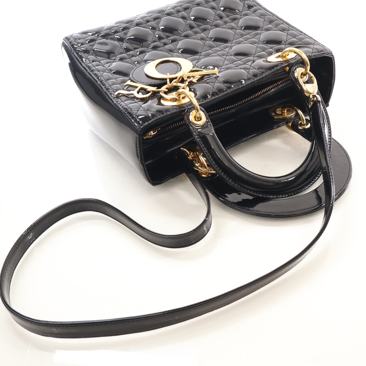 Christian Dior Medium Patent Lady Dior, photo 10 of 14
