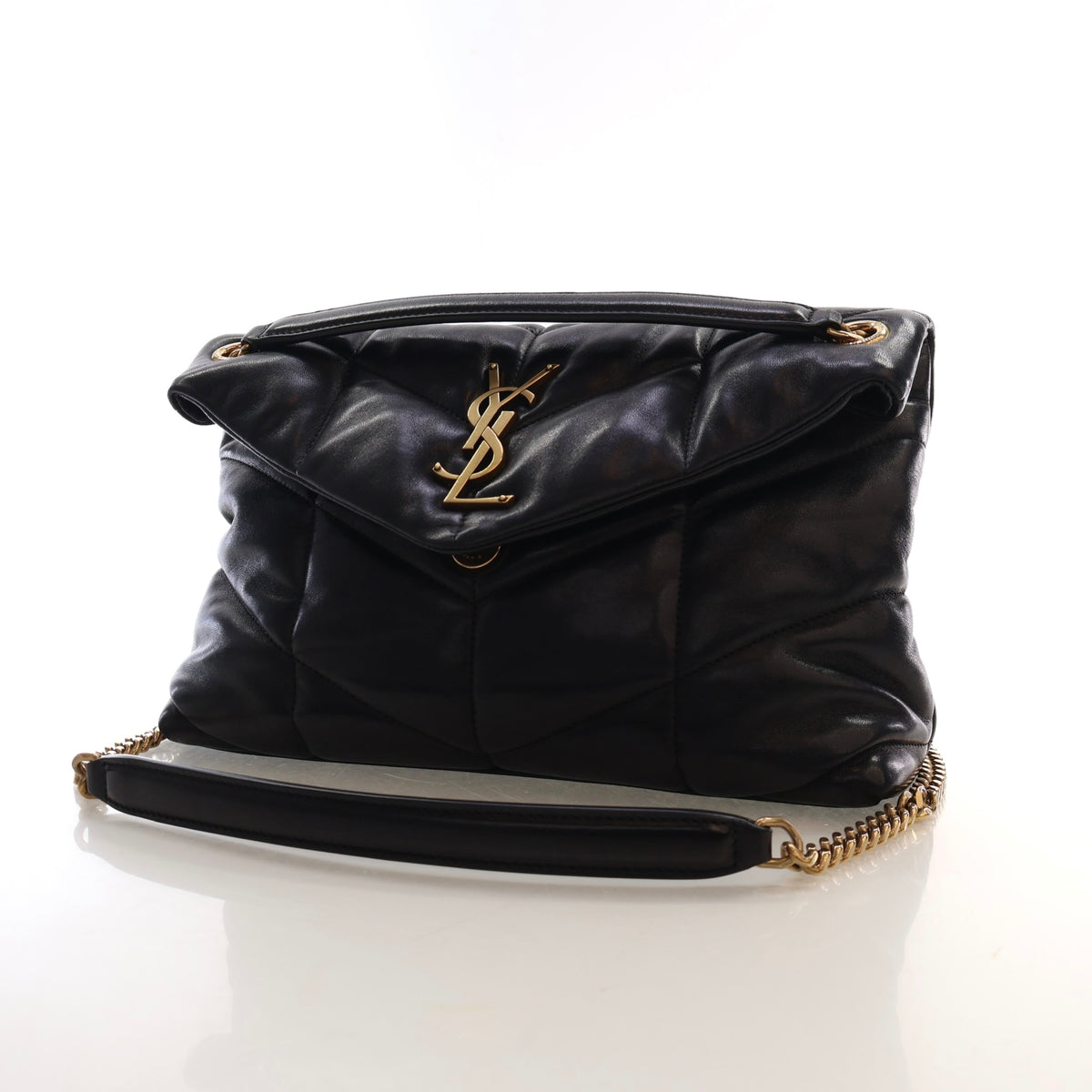 Saint Laurent Small Lambskin Loulou Puffer, photo 3 of 16