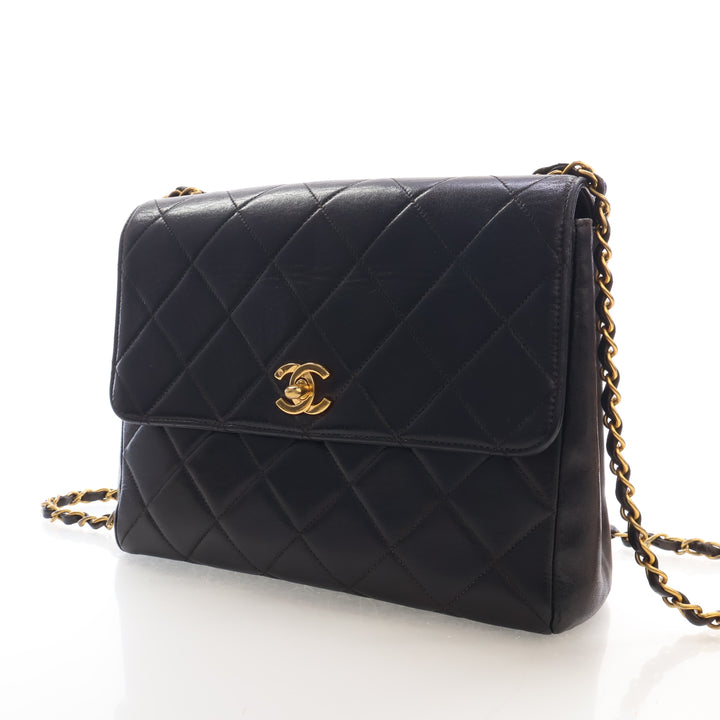 Chanel Vintage Small Lambskin Square Classic Flap Bag