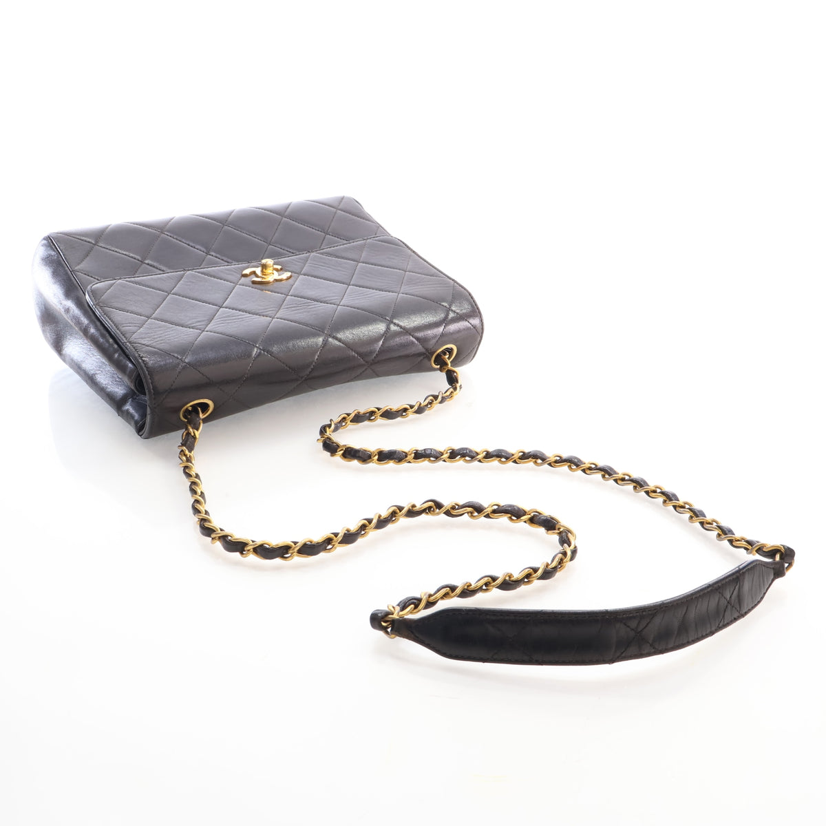 Chanel Vintage Small Lambskin Square Classic Flap Bag, photo 10 of 17