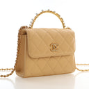 Chanel Lambskin Flap Bag Pe...