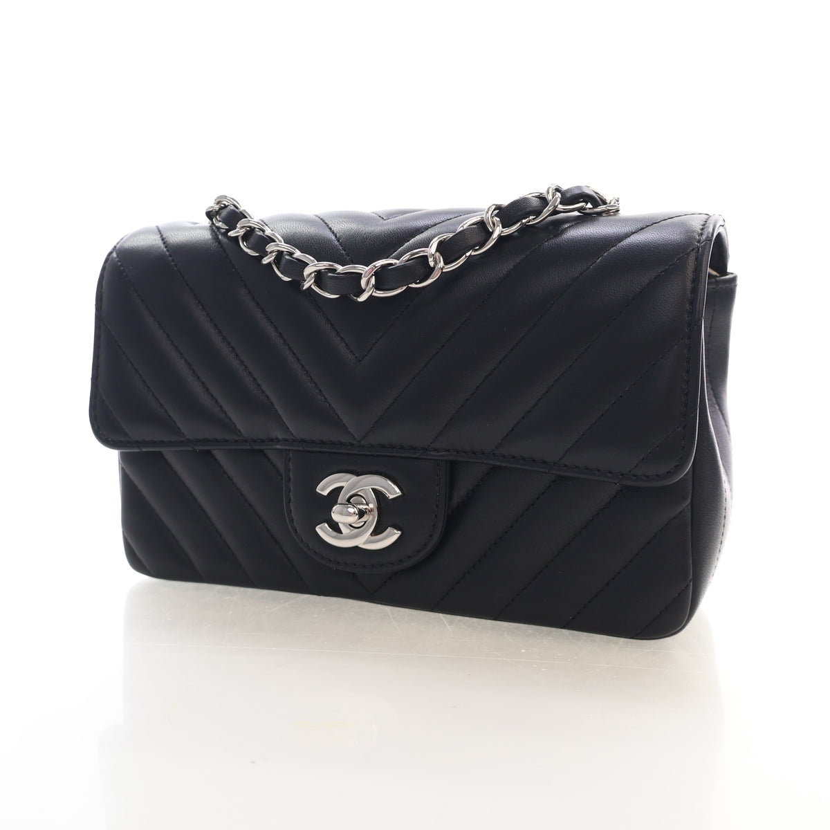 Chanel Mini Lambskin Rectangular Flap Bag, photo 3 of 16