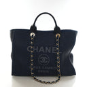 Chanel Medium Raffia Deauvi...