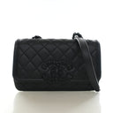 Chanel Calfskin Filigree Fl...