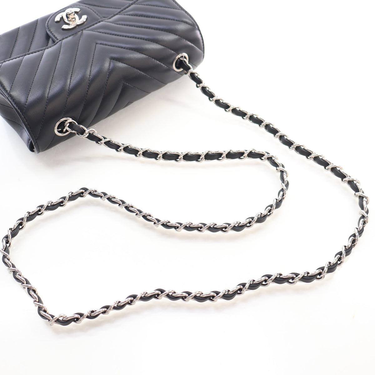 Chanel Mini Lambskin Rectangular Flap Bag, photo 10 of 16