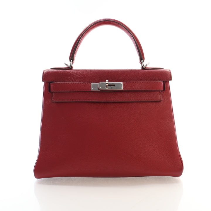Hermes Rouge Garance Togo Kelly 28