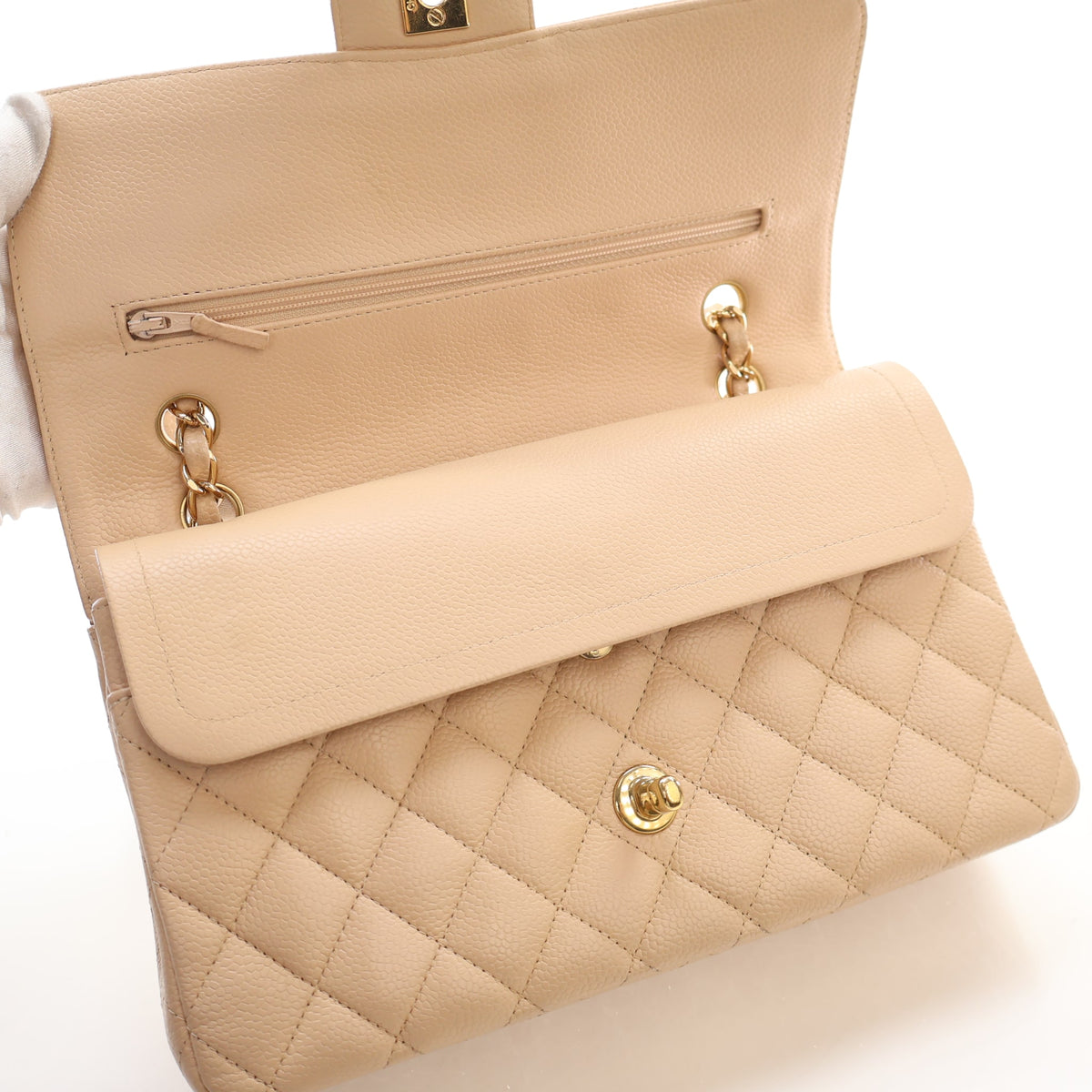 Chanel Medium Caviar Classic Double Flap Bag, photo 12 of 17