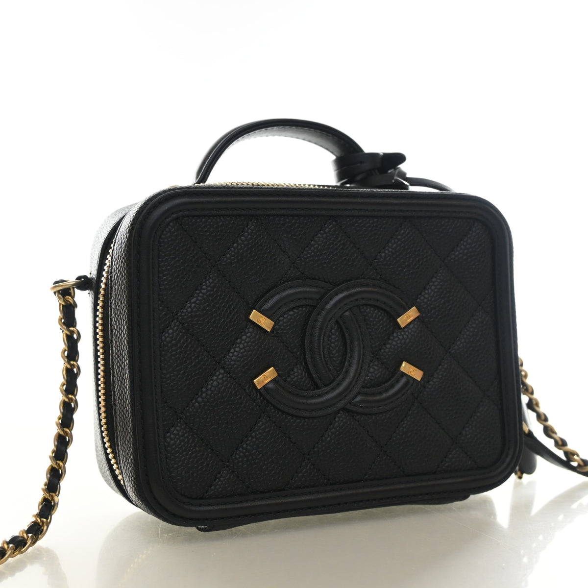 Chanel Small Caviar Filigree Vanity Case, photo 2 of 12