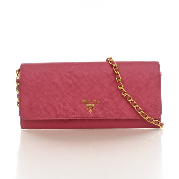 Prada Saffiano Wallet On Chain (WOC)
