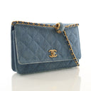 Chanel Denim Wallet On Chai...
