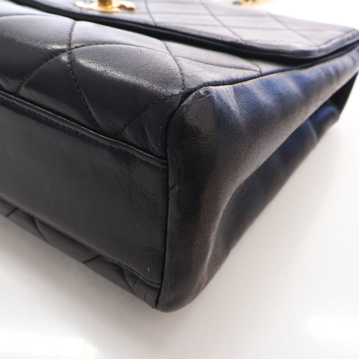 Chanel Vintage Small Lambskin Square Classic Flap Bag, photo 8 of 17