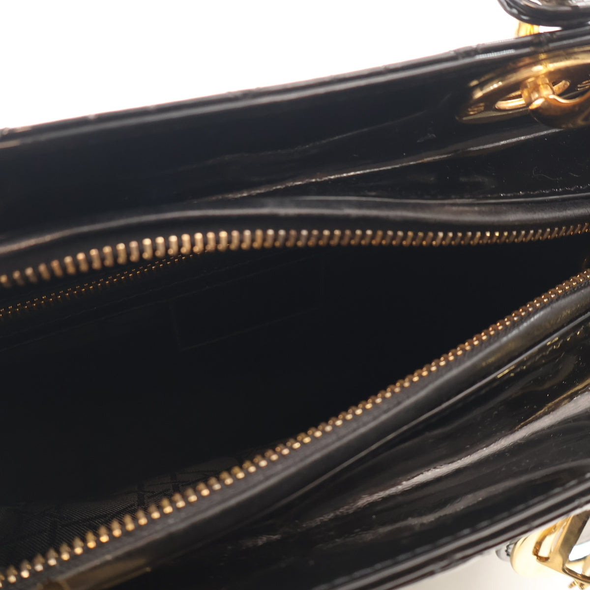 Christian Dior Medium Patent Lady Dior, photo 12 of 14