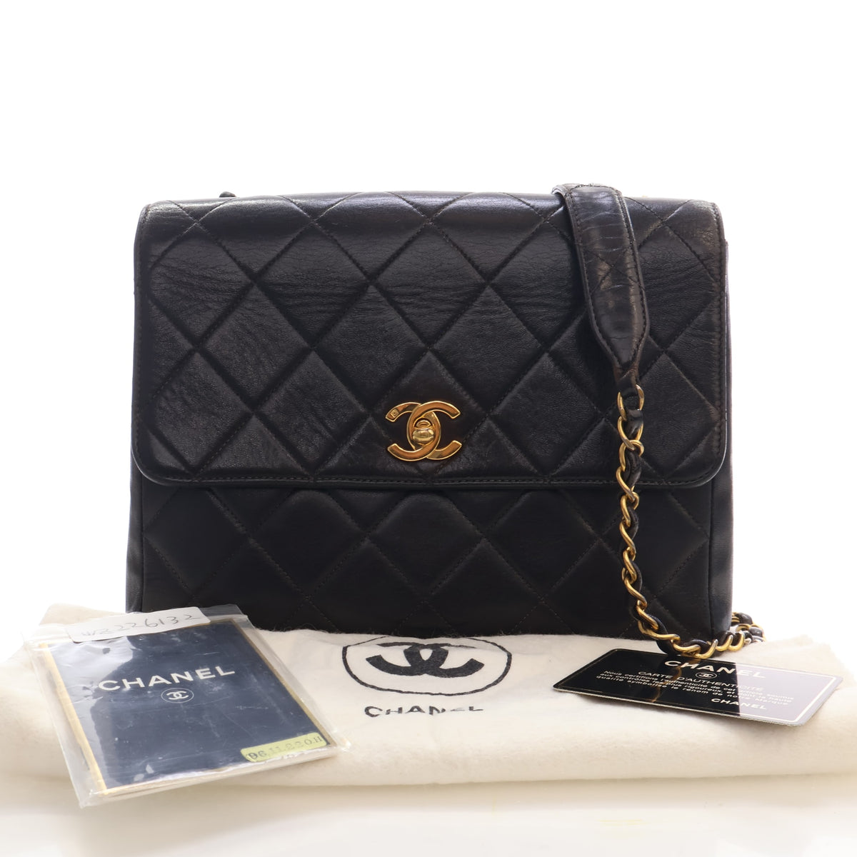 Chanel Vintage Small Lambskin Square Classic Flap Bag, photo 17 of 17