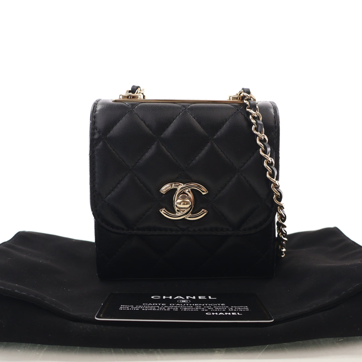 Chanel Mini Lambskin Trendy Clutch With Chain, photo 17 of 17