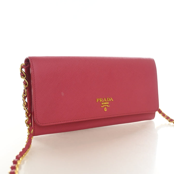 Prada Saffiano Wallet On Chain (WOC)
