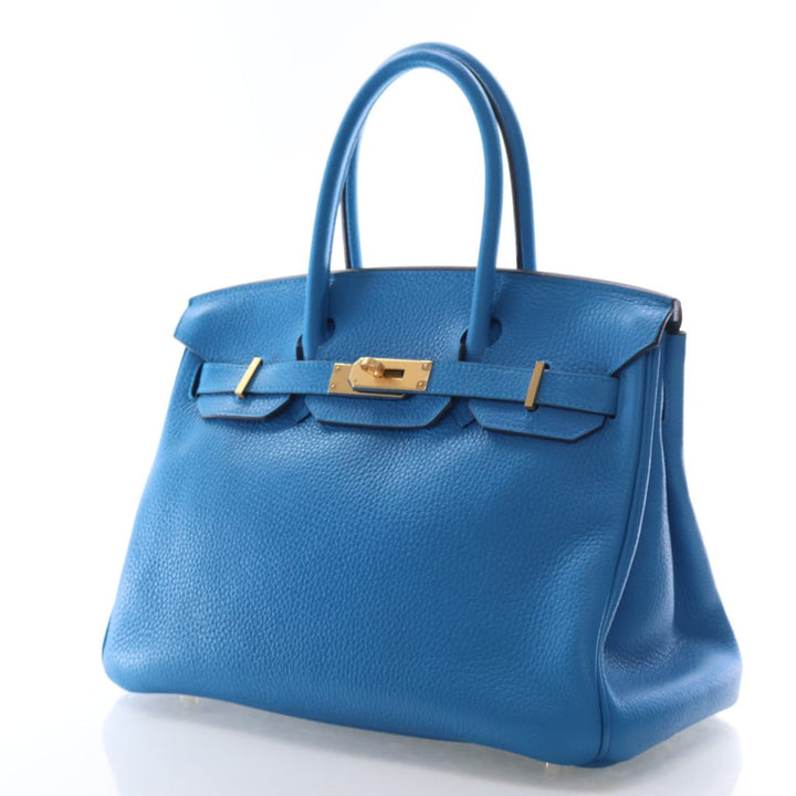 Hermes Blue Zanzibar Togo Birkin 30