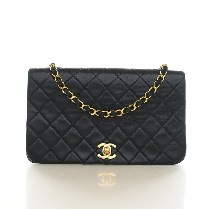 Chanel Vintage Small Lambskin Full Flap Bag