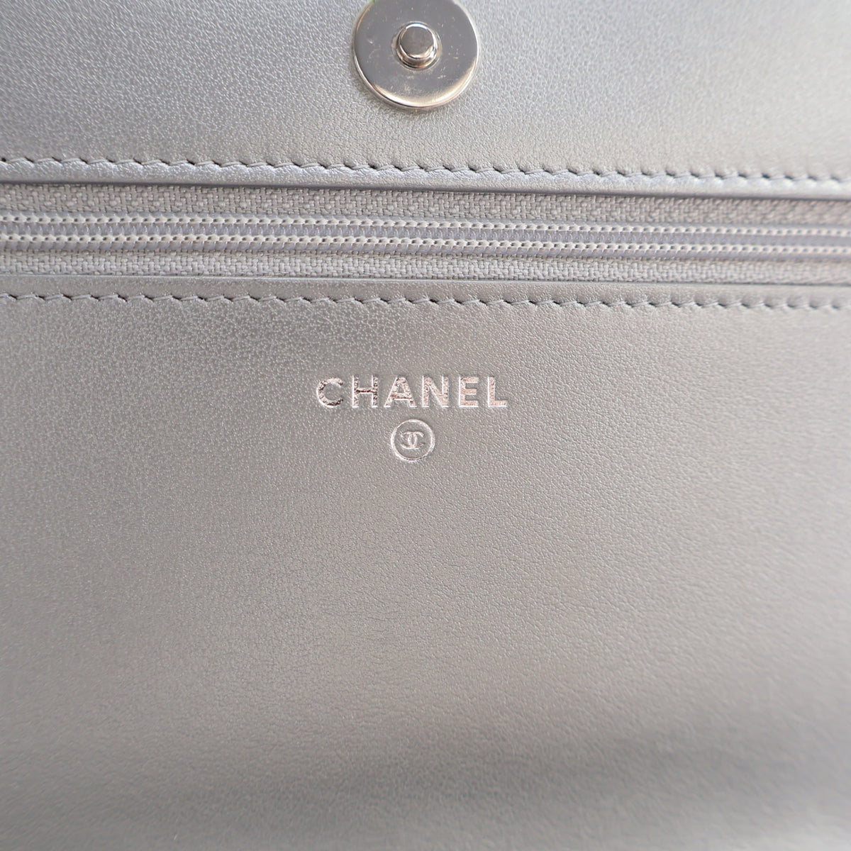 Chanel Studded Embossed Lambskin Camellia Wallet On Chain (WOC), photo 13 of 19
