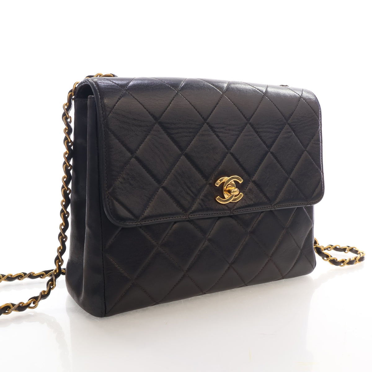 Chanel Vintage Small Lambskin Square Classic Flap Bag, photo 2 of 17