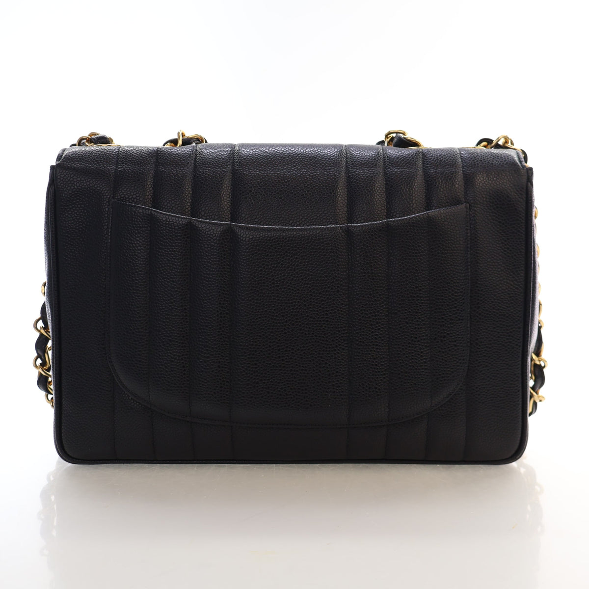 Chanel Vintage Jumbo Caviar Vertical Quilted Single Flap, photo 11 of 17