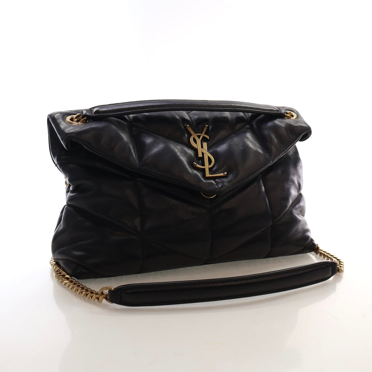 Saint Laurent Small Lambskin Loulou Puffer, photo 2 of 16