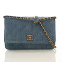 Chanel Denim Wallet On Chai...