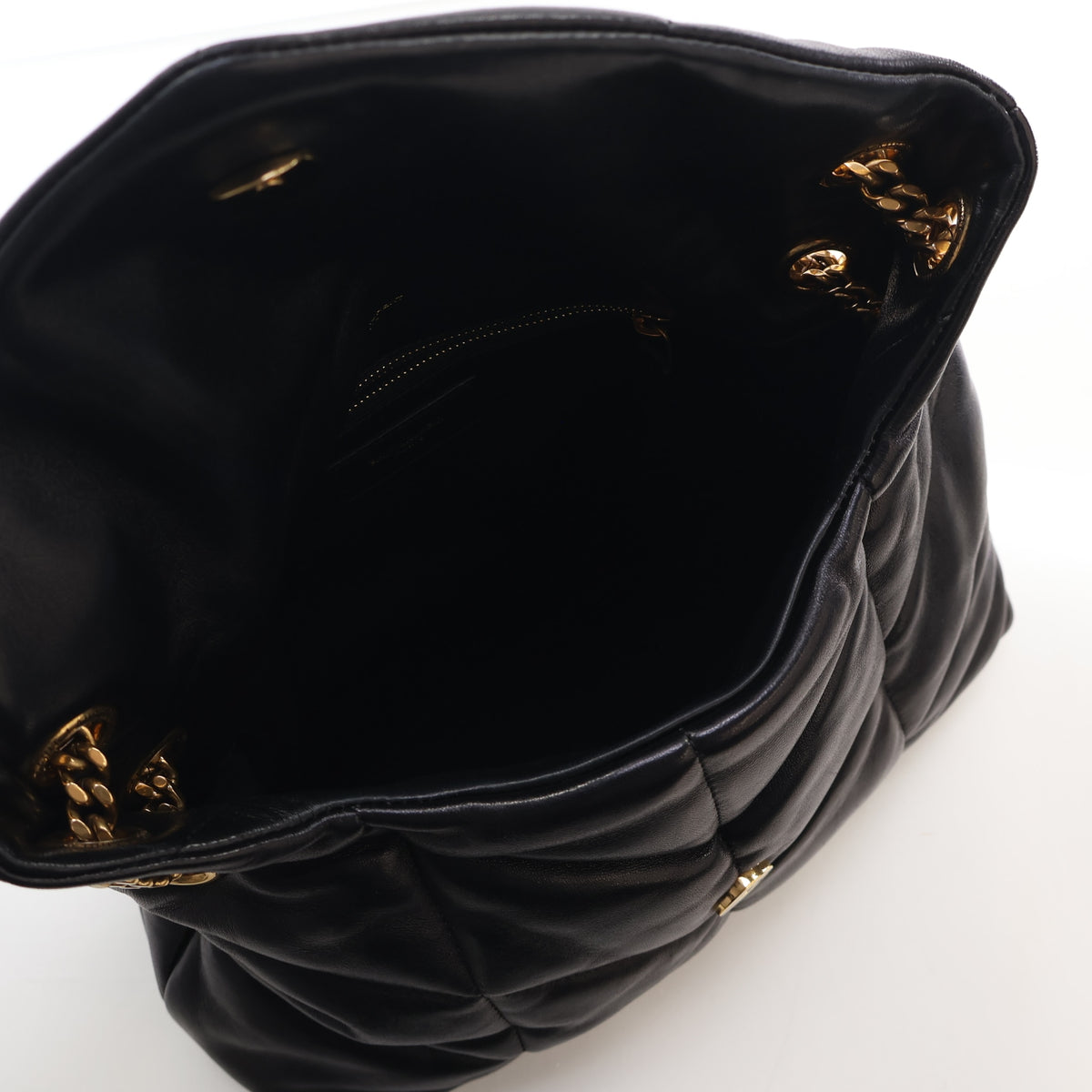 Saint Laurent Small Lambskin Loulou Puffer, photo 12 of 16
