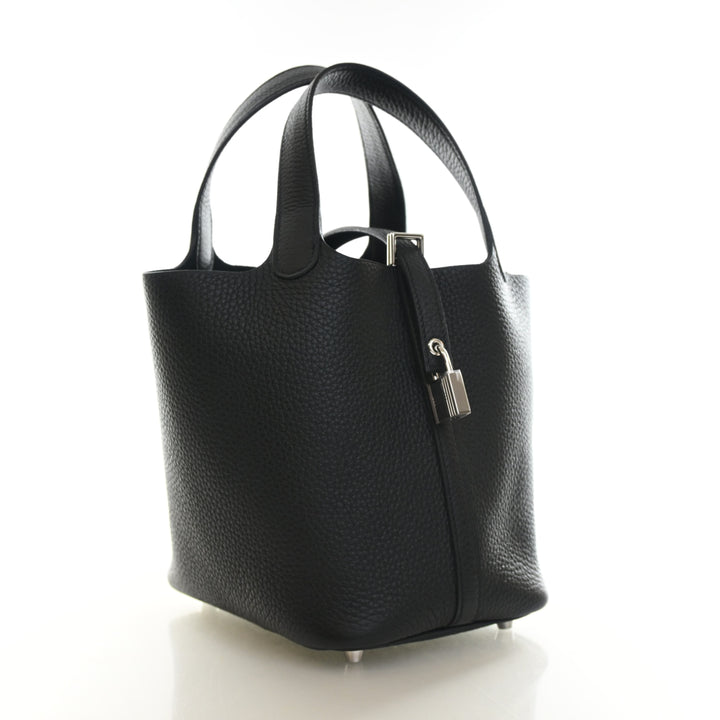 Hermes Noir Clemence Picotin Lock 18