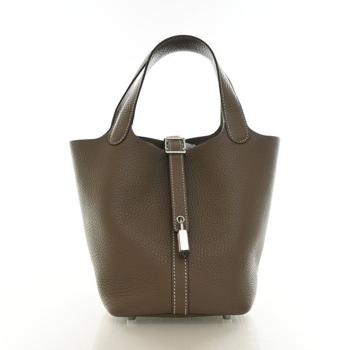 Hermes Etoupe Clemence Picotin Lock 18