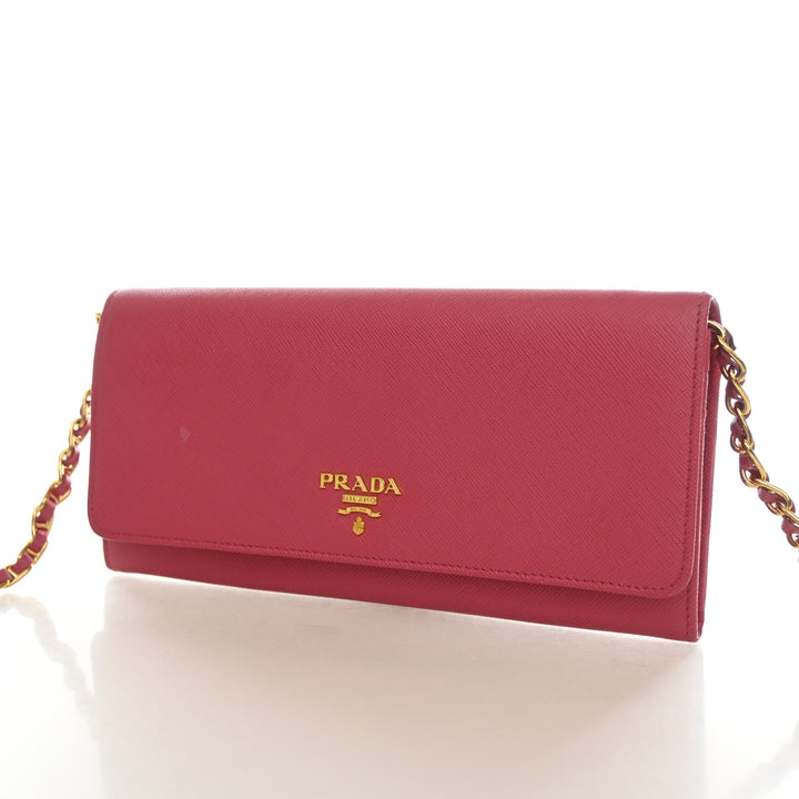 Prada Saffiano Wallet On Chain (WOC)