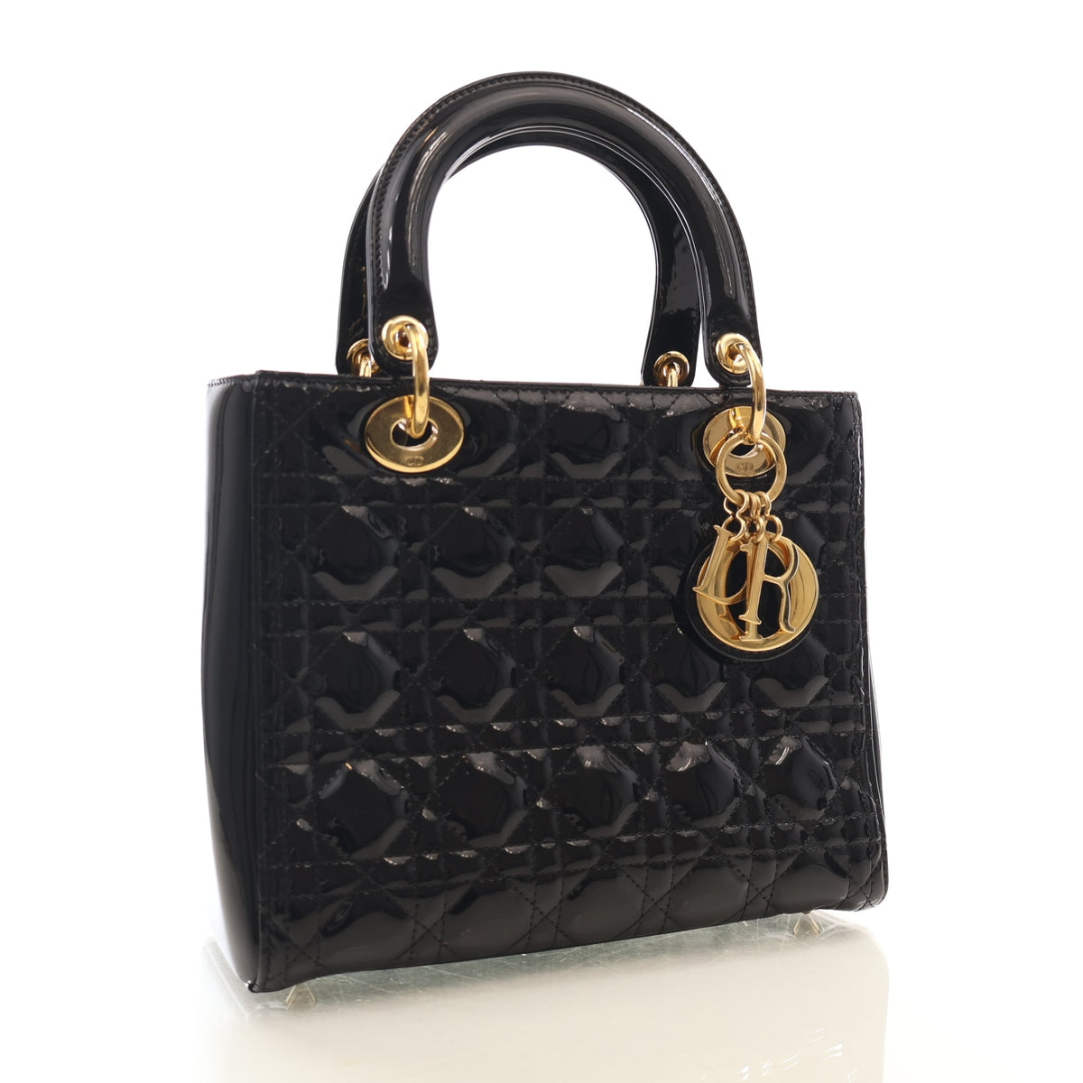 Christian Dior Medium Patent Lady Dior, photo 2 of 14