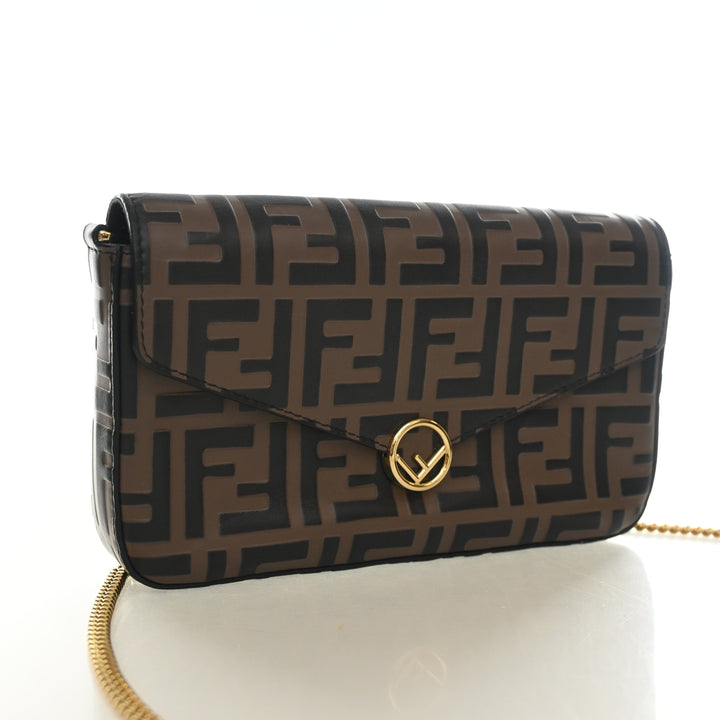 Fendi Vitello Soft F Wallet On Chain