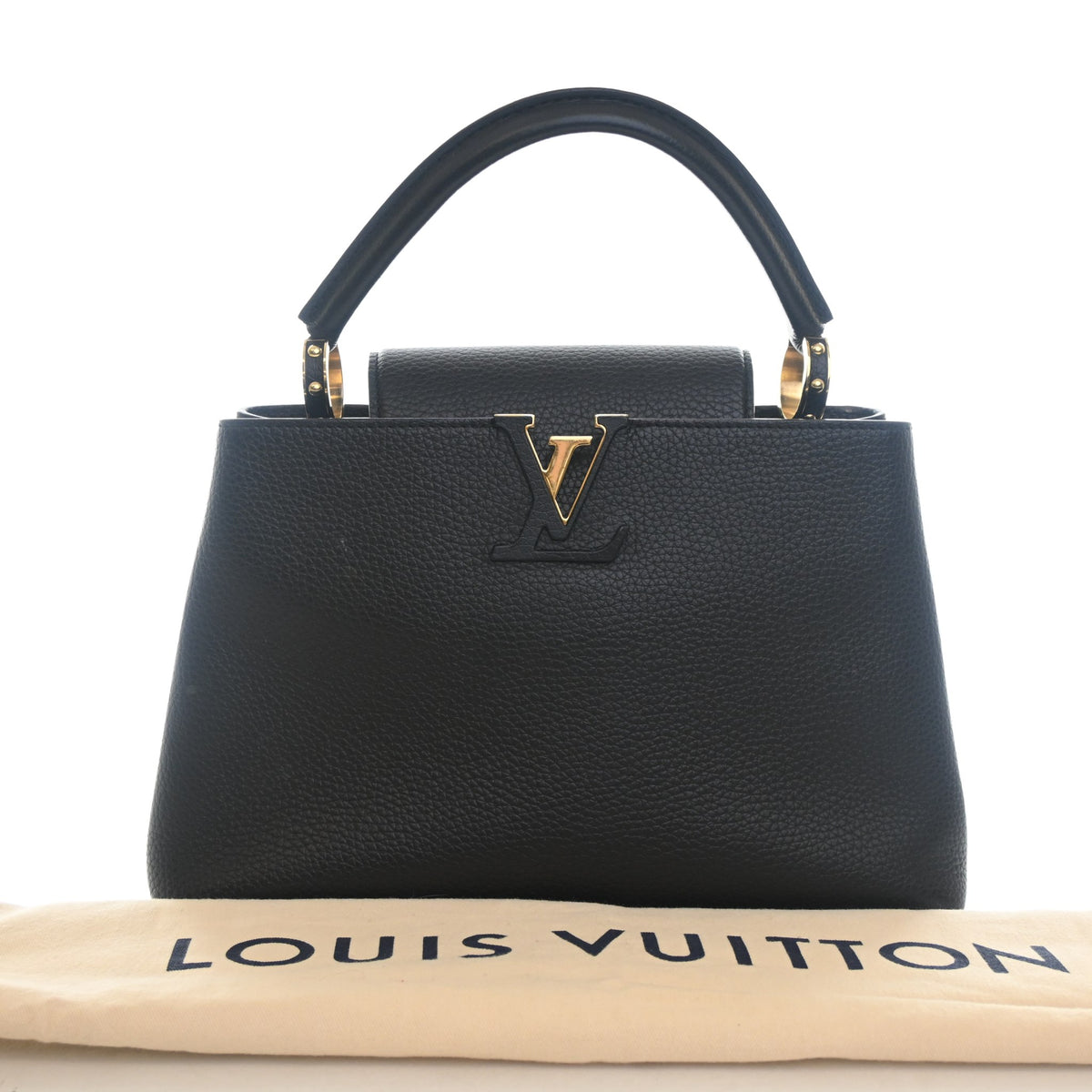 Pre-Owned Louis Vuitton PM Calfskin Capucines, front view, photo 17 of 17