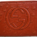 Gucci Ostrich Soho Zippy Wa...