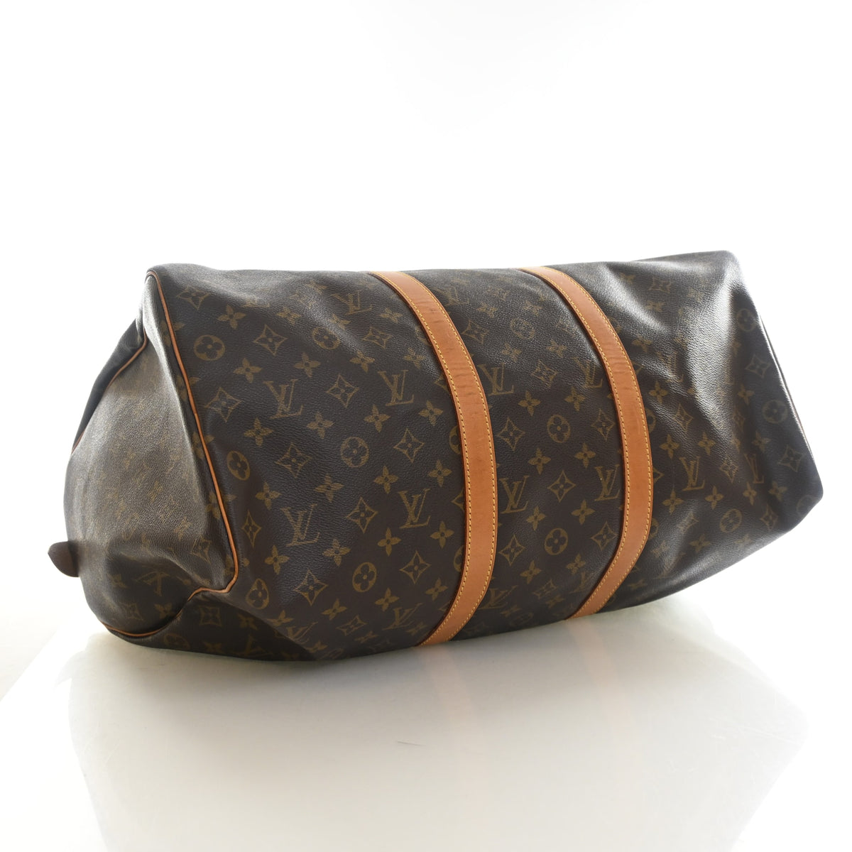 Pre-Owned Louis Vuitton 50 Monogram Keepall, side profile