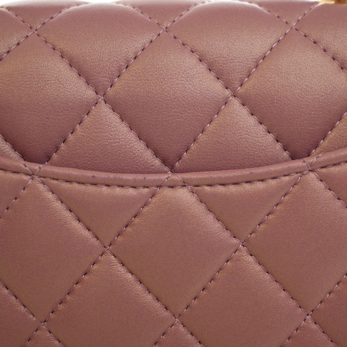 Chanel Mini Lambskin Rectangular Top Handle Classic Flap Bag, photo 13 of 15