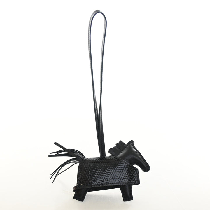 Hermes Noir Lizard Studded Rodeo Robeo Rock PM