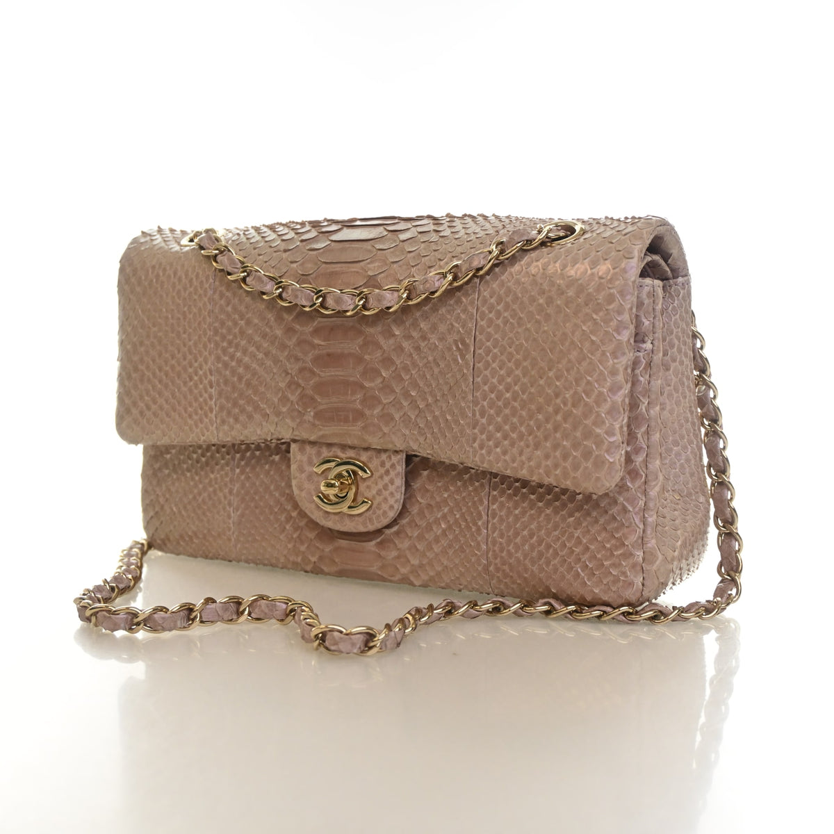 Chanel Small Python Classic Double Flap Bag, photo 3 of 18