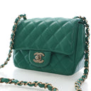Chanel Mini Lambskin Square...