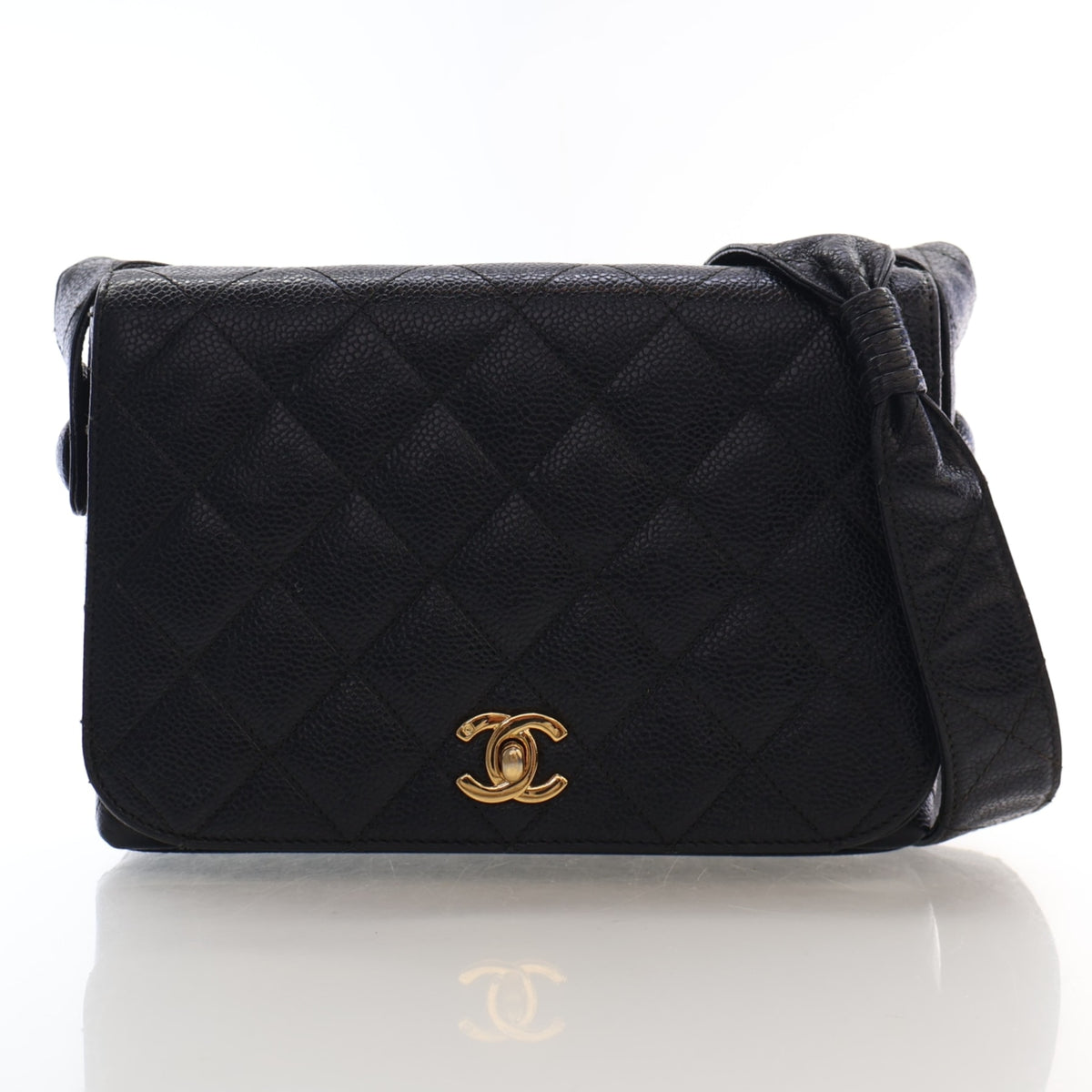Chanel Vintage Medium Quilted Caviar Flap Bag, photo 1 of 17