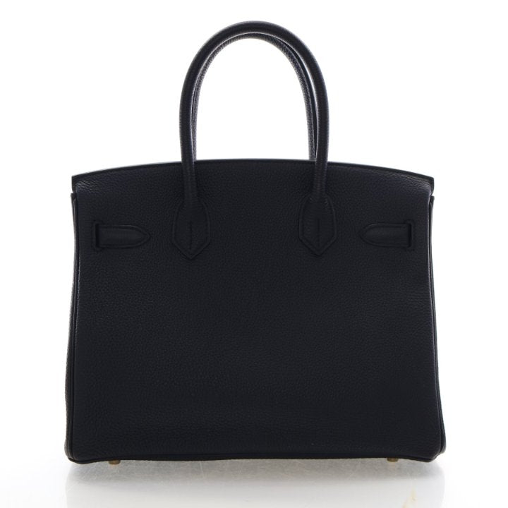 Pre-Owned Hermès Birkin 30 Noir Togo Leather, front view, photo 13 of 20