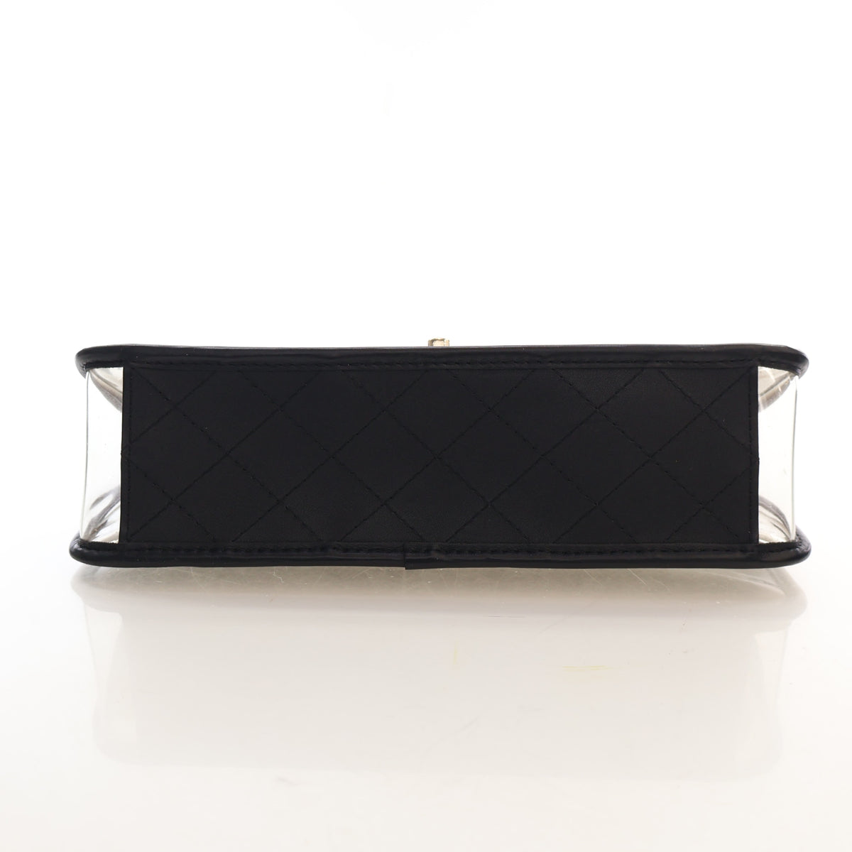 Pre-Owned Chanel Flap Bag Medium PVC Sand By The Sea, base view